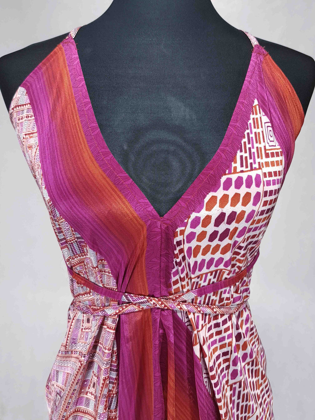 Das kurze Magische Kleid Pink-Weiß